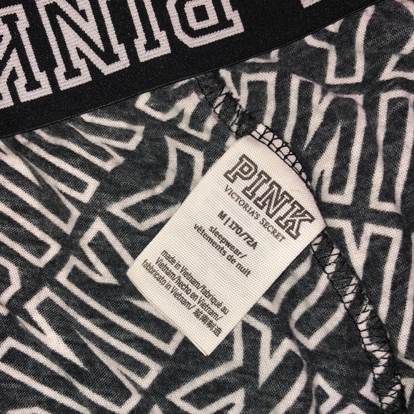 Pink Victoria’s Secret logo bundle long sleeve shirt and sweatpants lounge pants - Picture 4 of 12